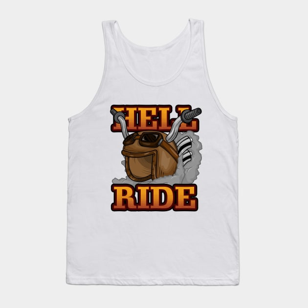 Motorcyclist with Sunglasses and Motorcycle Tank Top by Markus Schnabel